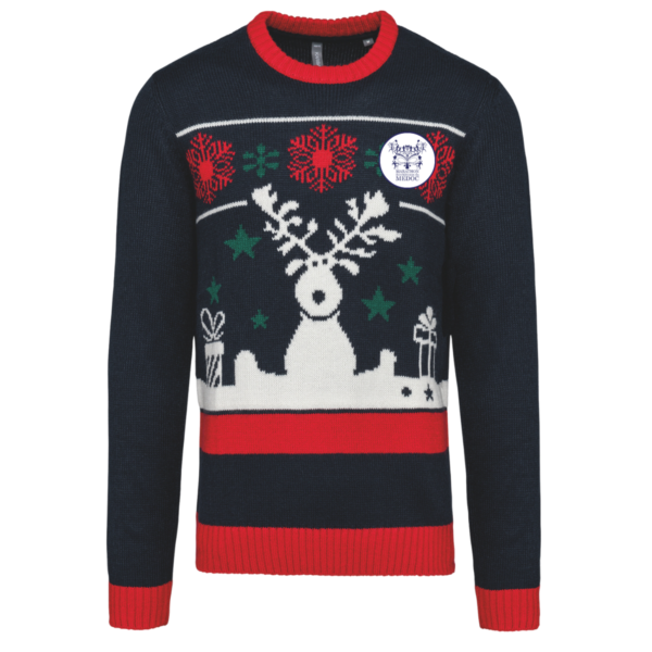 Pull de Noël Unisexe Adulte, Marathon des Châteaux du Médoc