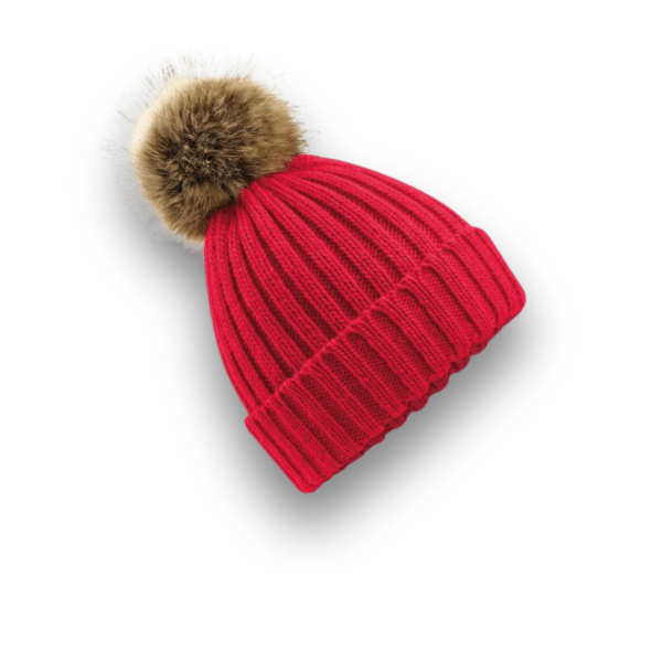 LE BONNET À POMPOM FAUSSE FOURRURE – Image 7
