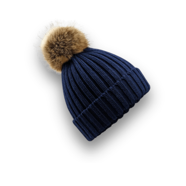 LE BONNET À POMPOM FAUSSE FOURRURE – Image 4