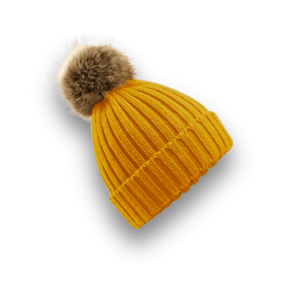 LE BONNET À POMPOM FAUSSE FOURRURE – Image 3