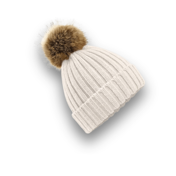 LE BONNET À POMPOM FAUSSE FOURRURE – Image 2